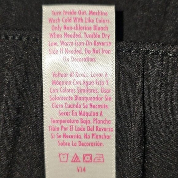 Justice Girls Mesh Detail Running Short, Size XLP 16P/18P Black New - Picture 7 of 14